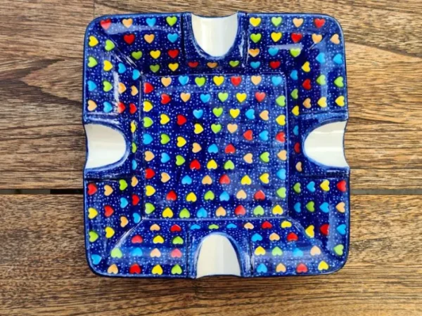 Aschenbecher, 17,5 x 17,5 x 3,5 cm, Träume, BSN A-1260^Bunzlauer Keramik Clearance