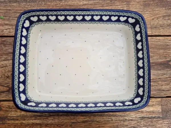 Auflaufform, 25 x 19 x 7 cm, 2000 ml, White Valentine, BSN R-030^Bunzlauer Keramik Sale