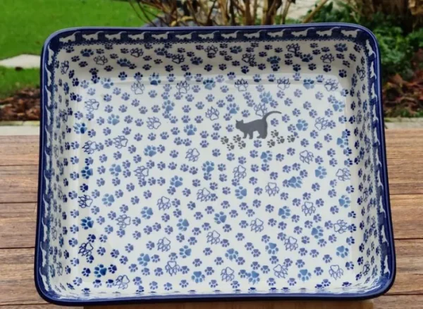 Auflaufform, 29 x 23 x 7 cm, 3000 ml Katze, BSN A-0842^Bunzlauer Keramik New