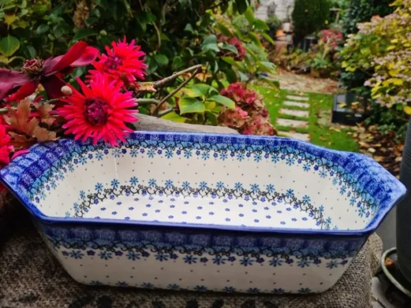 Auflaufform, 36 x 21,5 x 9 cm, Fleur Delicate, BSN A-0992^Bunzlauer Keramik Discount
