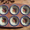 Backform, 29 x 20 x 4 cm, mit 6 Mulden, Unikat 1 - polish pottery - BSN 6434^Bunzlauer Keramik Clearance