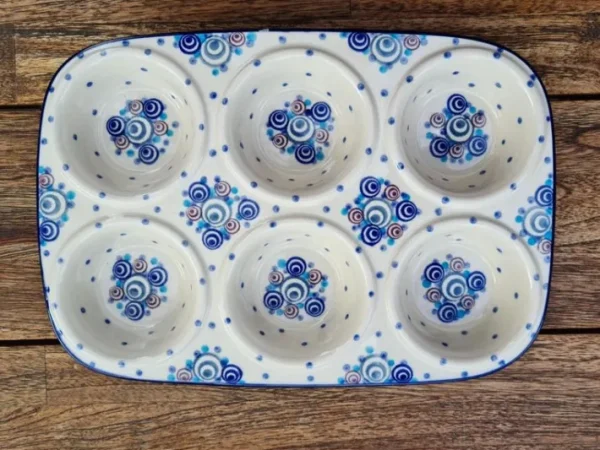 Backform, 29x20x4 cm, 6 Mulden, Tradition 35^Bunzlauer Keramik Discount