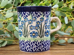 Becher / Pott, 250 ml, Forget me not, BSN J-4772^Bunzlauer Keramik Outlet