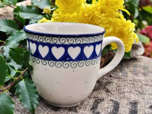 Becher, max.300 ml, Höhe 9 cm, White Valentine - BSN R-178^Bunzlauer Keramik Discount