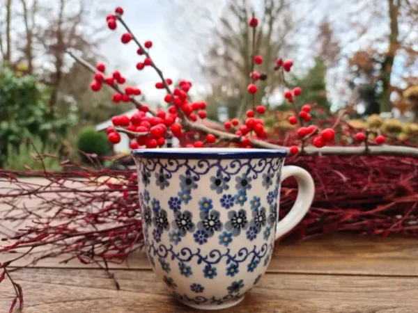 Becher, max.300 ml, Höhe 9 cm, Winter Garden, BSN J-1972^Bunzlauer Keramik Hot
