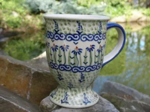 Becher mit Fuss, 250 ml,11,5 cm, Tradition 124, BSN J-2250^Bunzlauer Keramik New