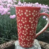 Becher "John", 400 ml,14,5 cm, Bunzlau rot, BSN m-5957^Bunzlauer Keramik Outlet