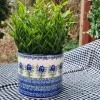 Blumentopf, 11 cm hoch, 13 cm Durchmesser, Unikat 7, BSN J-4197^Bunzlauer Keramik New