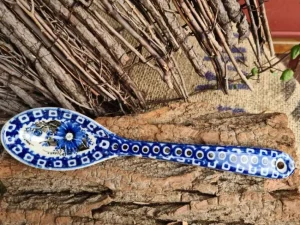 Löffel, 22 cm, Unikat 2^Bunzlauer Keramik Clearance