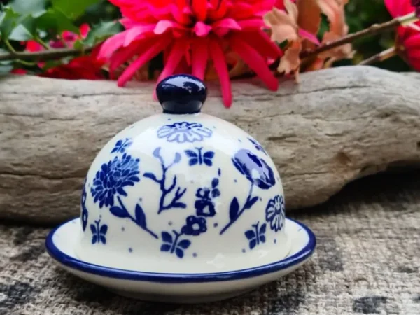 Butterdose rund klein, Flower Festival^Bunzlauer Keramik Clearance