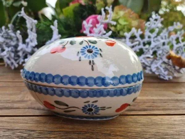 Dose als Ei, 13 x 10 x 10 cm, 500 ml, Tradition 53, BSN J-3477^Bunzlauer Keramik Online