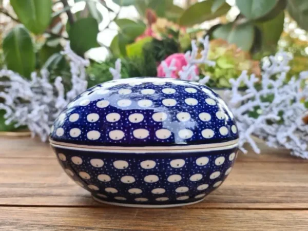 Dose als Ei, 13 x 10 x 10 cm, 500 ml, Tradition 4 - BSN 5581^Bunzlauer Keramik Fashion