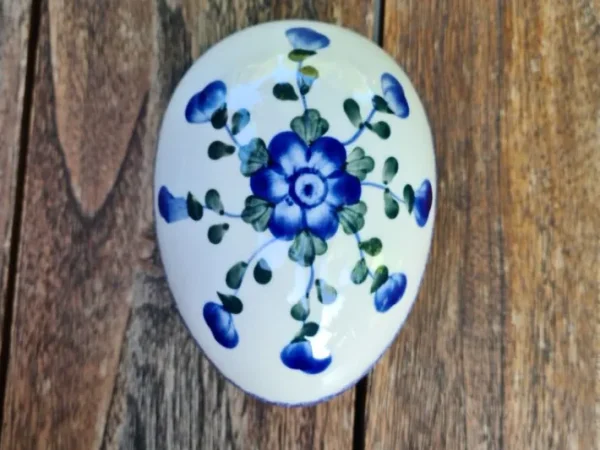 Dose als Ei, 13 x 10 x 10 cm, Tradition 9, BSN s-362^Bunzlauer Keramik New