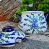 Dose ca. 16 x 15 cm, Unikat, antik eventuell Glasurrisse^Bunzlauer Keramik Fashion