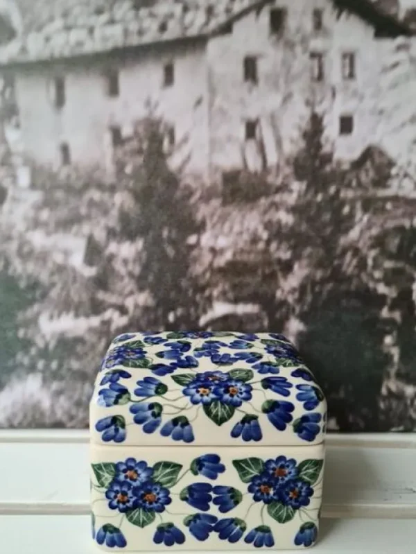 Dose Unikat, 12 x 10 x 8 cm; antik eventuell Glasurrisse^Bunzlauer Keramik Sale