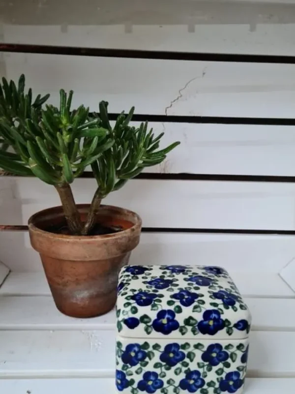 Dose Unikat, 12 x 10 x 8 cm; antik eventuell Glasurrisse^Bunzlauer Keramik Sale