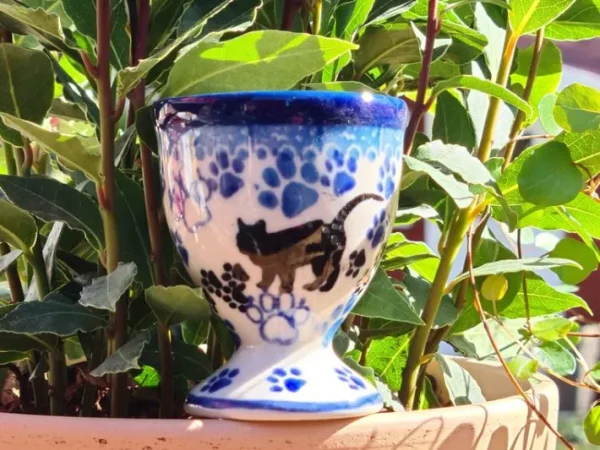 Eierbecher, Katze, BSN A-0057^Bunzlauer Keramik Clearance