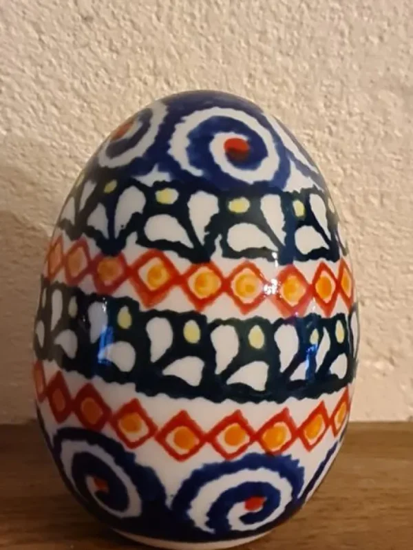Einzelstücke Osterei 7 cm, 2. Wahl, , Unikat -^Bunzlauer Keramik Outlet