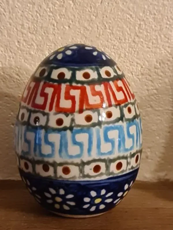 Einzelstücke Osterei 7 cm, 2. Wahl, , Unikat -^Bunzlauer Keramik Discount
