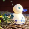 Ente Sonderdekor Einzelstück, Antik, alte mit Glasurrissen eventuell^Bunzlauer Keramik Best