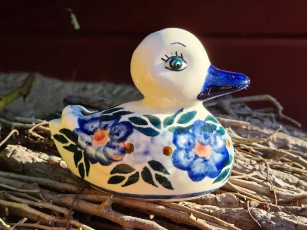 Ente Sonderdekor Einzelstück, Antik, alte mit Glasurrissen eventuell^Bunzlauer Keramik Best