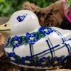 Ente Unikat, Einzelstück, Antik, alte mit Glasurrissen eventuell^Bunzlauer Keramik Discount