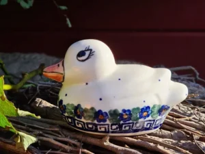 Ente Unikat, Einzelstück, Antik, alte mit Glasurrissen eventuell^Bunzlauer Keramik Outlet