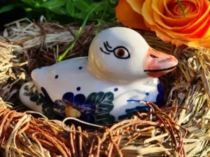 Ente Unikat, Einzelstück, Antik, alte mit Glasurrissen eventuell^Bunzlauer Keramik Discount