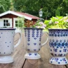 3er Set Becher auf Fuß, 250 ml,12 cm^Bunzlauer Keramik Outlet