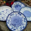 4er Set Familie Mittagsteller, Ø 25,5 cm^Bunzlauer Keramik New