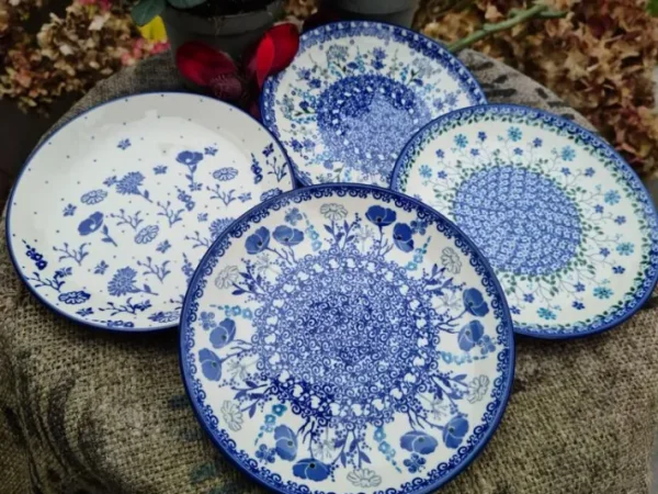 4er Set Familie Mittagsteller, Ø 25,5 cm^Bunzlauer Keramik New