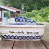 Fischdose ca. 27 x 12 x 12 cm, Einzelstück, antik eventuell Glasurrisse^Bunzlauer Keramik Outlet