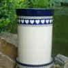 Flaschenkühler, ca. 21 cm hoch, White Valentine, BSN R-151^Bunzlauer Keramik Hot