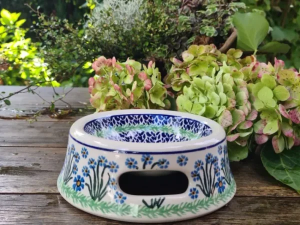 Futternapf für Hund + Katze, Ø18 cm,6 cm, Forget me not, BSN J-1848^Bunzlauer Keramik Hot