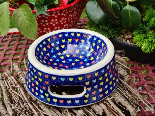 Futternapf für Hund + Katze, Ø18 cm ,6 cm, Träume, BSN A-1225^Bunzlauer Keramik Online