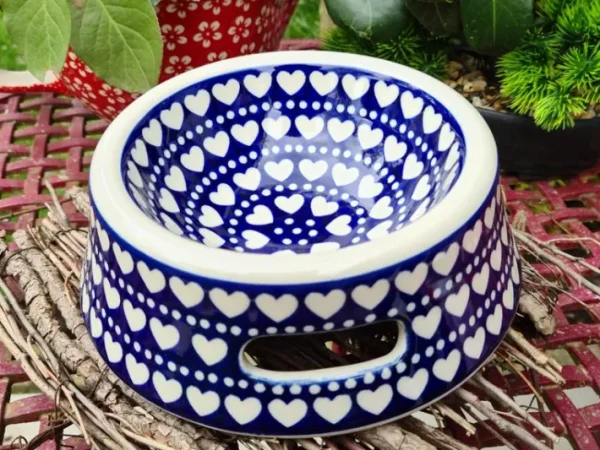 Futternapf gross für Hund + Katze, Ø20 cm ,7 cm, Tradition 1, BSN A-1493^Bunzlauer Keramik Best