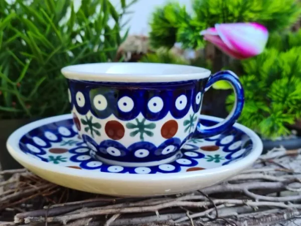 Gedeck, Tradition 6, Tasse Untertasse 120 ml,  Schnäppchen, Restposten, 2. Wahl^Bunzlauer Keramik Clearance