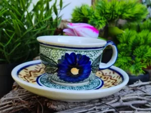 Gedeck, Tradition rm6, Tasse Untertasse 120 ml,  Schnäppchen, Restposten, 2. Wahl^Bunzlauer Keramik Outlet