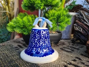 Glocke groß, Antik, alte mit Glasurrissen eventuell^Bunzlauer Keramik Hot