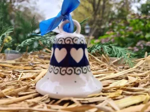 Glocke klein, 7,5 cm hoch, White Valentine^Bunzlauer Keramik Online