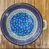 Henkelschale, Ø 27 cm, 5,5 cm hoch, Unikat 4 - BSN J-3710^Bunzlauer Keramik Hot