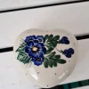 Herz als Dose, 9 x 5 cm, Unikat, antik eventuell Glasurrisse^Bunzlauer Keramik Sale