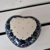 Herz als Dose, 9 x 5 cm, Unikat, antik eventuell Glasurrisse^Bunzlauer Keramik Sale