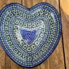 Herzbackform, 21x18 cm,6 cm, Unikat 58^Bunzlauer Keramik New