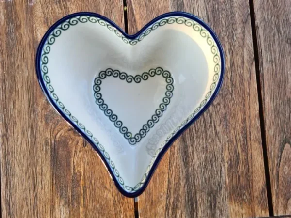 Herzbackform, 15x15 cm,8 cm, White Valentine, BSN R-041^Bunzlauer Keramik Discount