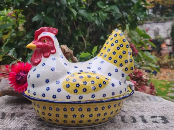 Huhn ca. 22 x 22 x 21 cm, Tradition 20^Bunzlauer Keramik Clearance