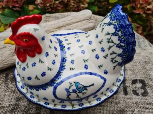 Huhn ca. 22 x 22 x 21 cm, Vogel Ivy^Bunzlauer Keramik Fashion
