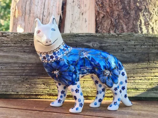 Hund, 15 x 16 x 7,5 cm, Unikat 4 - polish pottery - BSN 7101^Bunzlauer Keramik Clearance