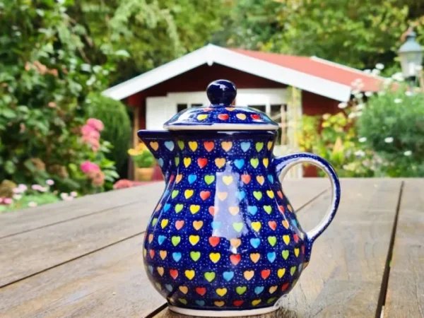 Kanne mit Deckel, Vol. 0,6 l, 16 cm, Träume, BSN A-1219^Bunzlauer Keramik Sale