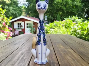 Katze, ca. 31 cm hoch,  2. Wahl^Bunzlauer Keramik Sale